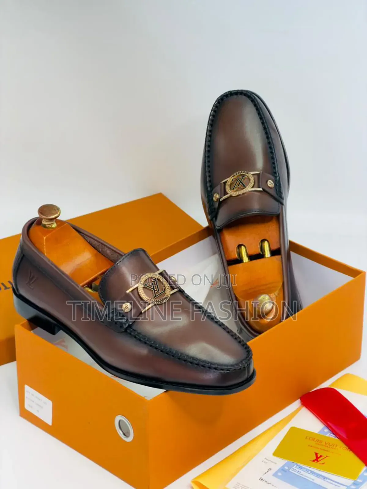 Louis Vuitton Executive Men's Coffee Brown Loafers Shoes