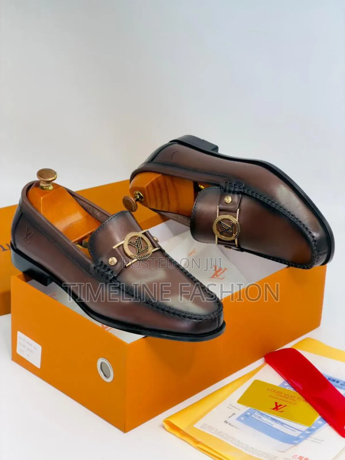 Louis Vuitton Executive Men's Coffee Brown Loafers Shoes