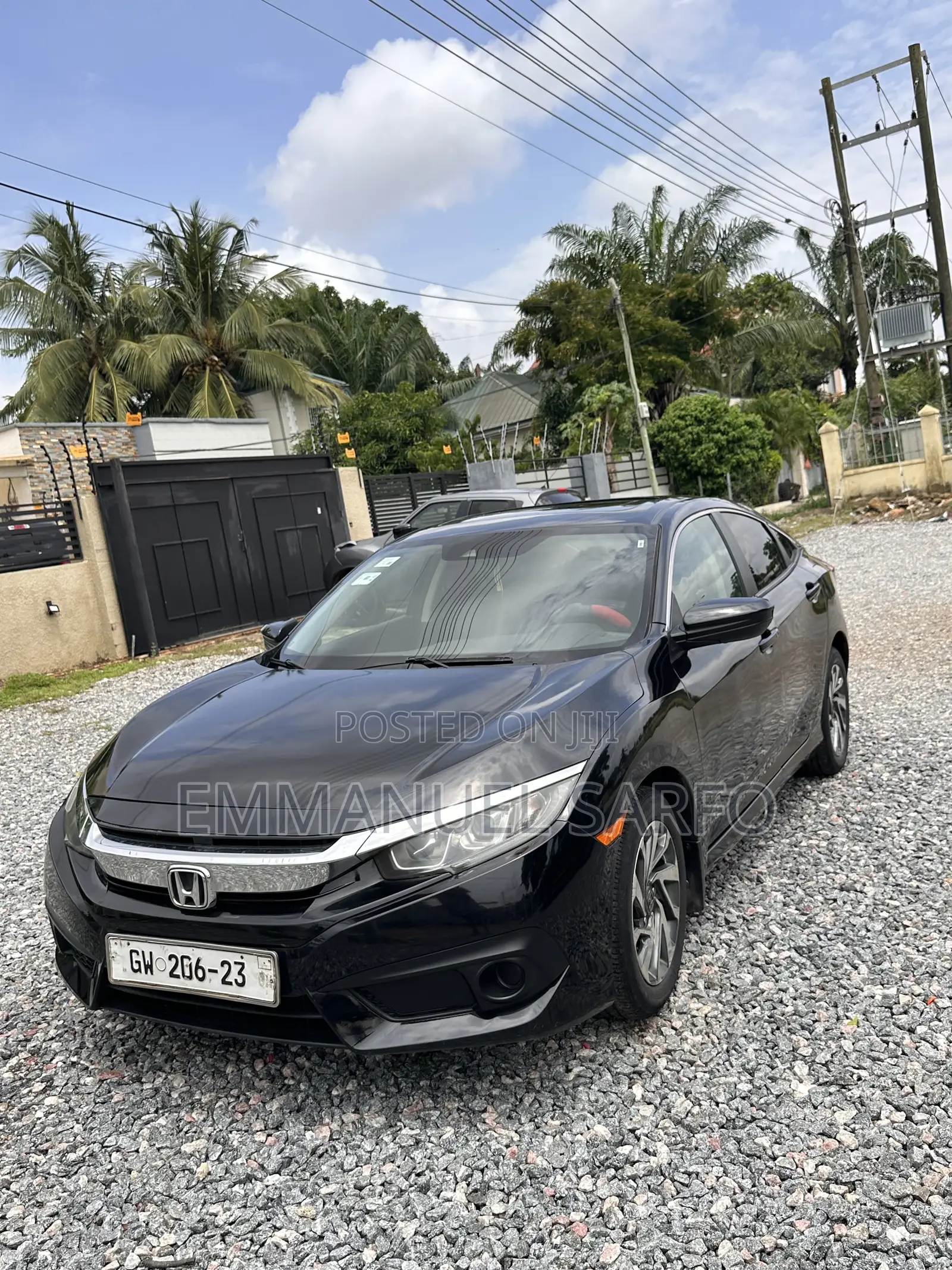 Honda Civic EX-L Sedan 2018 Black