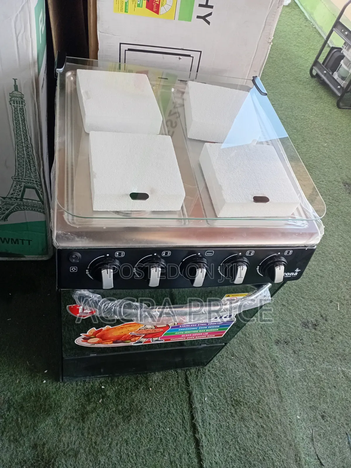 Icona Gas Cooker With Durable Glass Oven Door