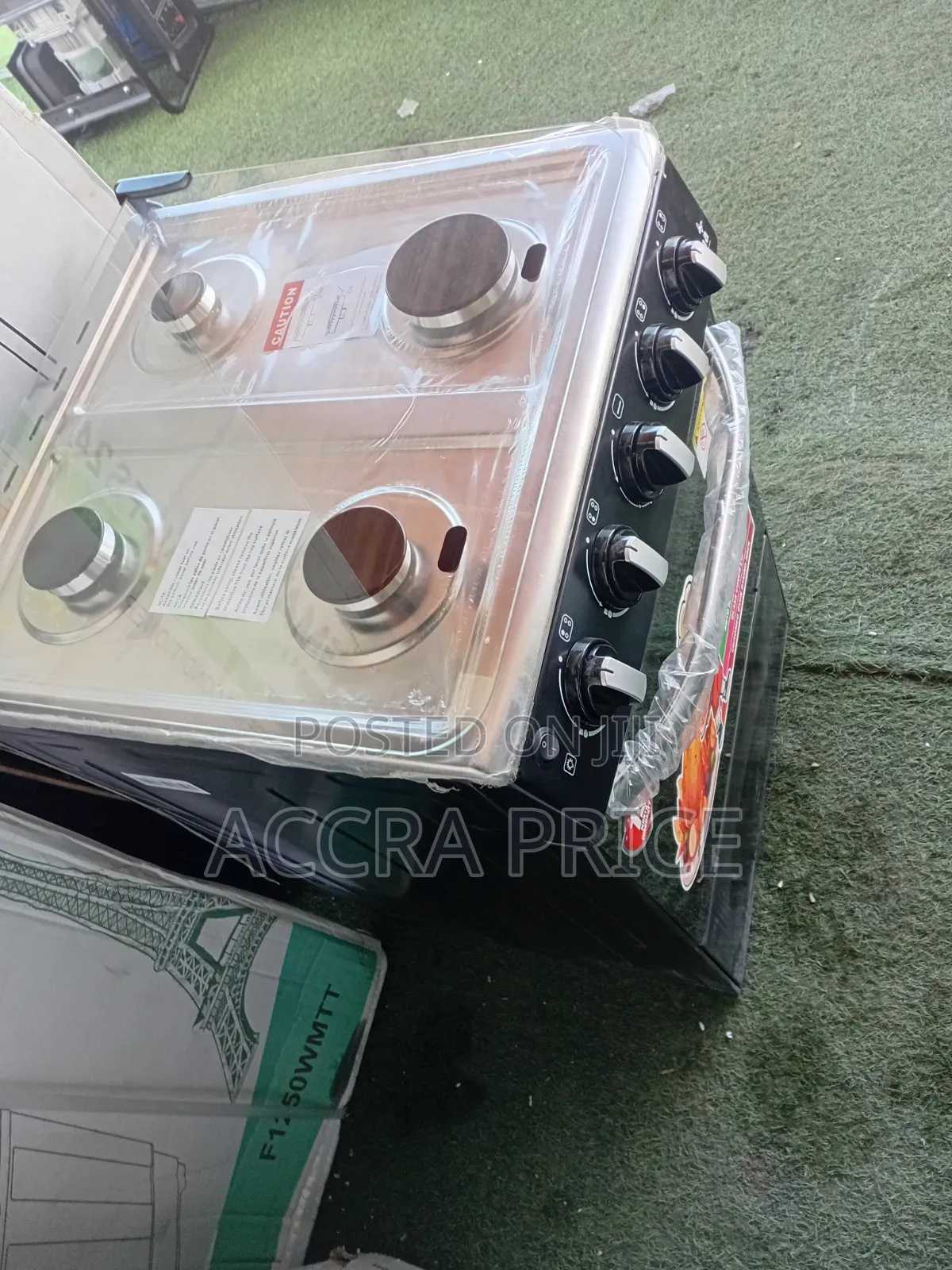 Icona Premium Black Gas Cooker 50x50