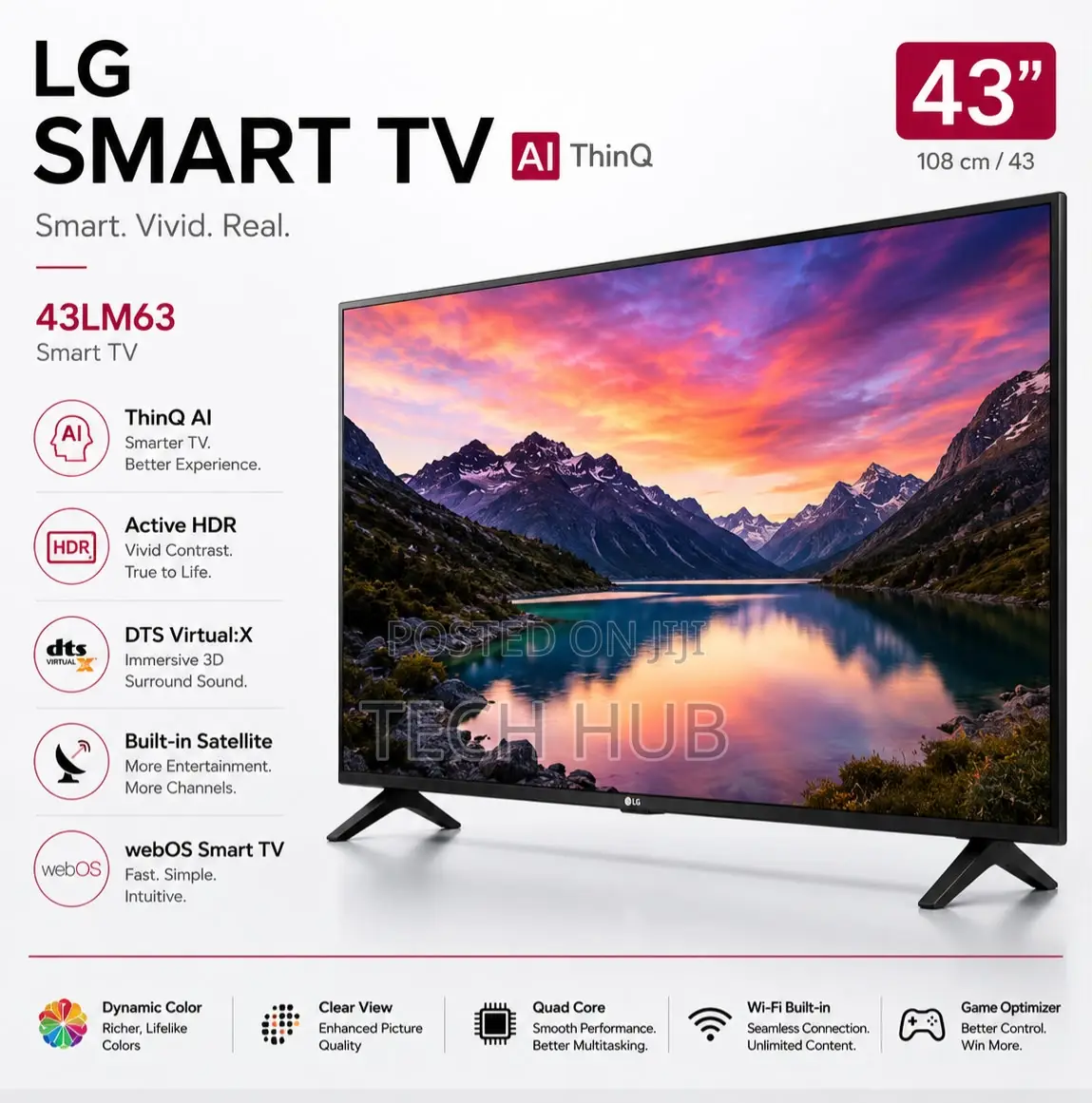 Lg Tv 43 Inch Full Hd HDR Smart Led Tv