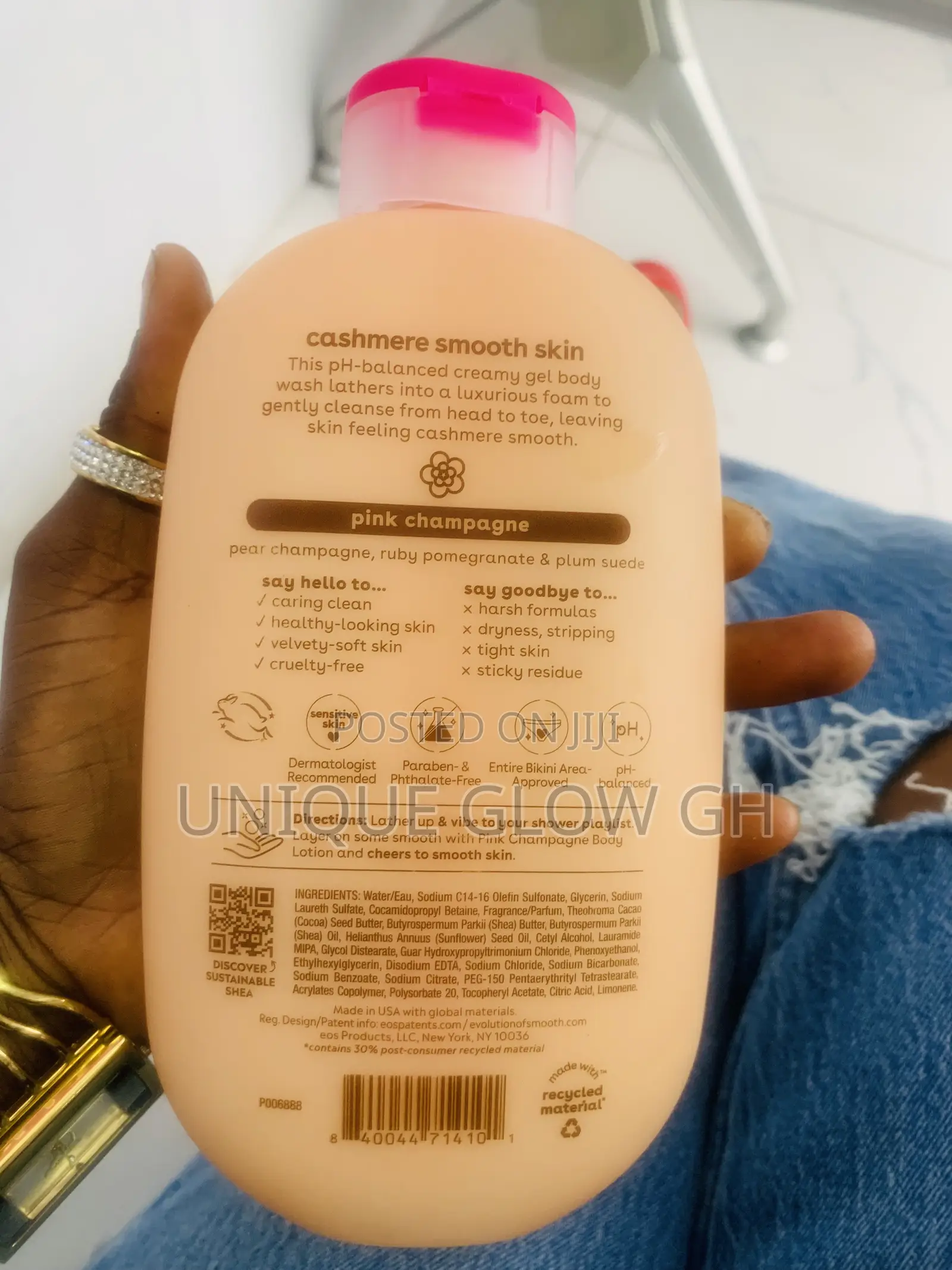 Evolution Of Smooth(Eos)Shea Better Cashmere Body Wash Pink Champagne