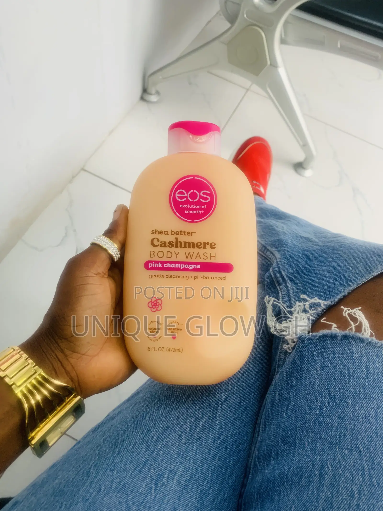 Evolution Of Smooth(Eos)Shea Better Cashmere Body Wash Pink Champagne