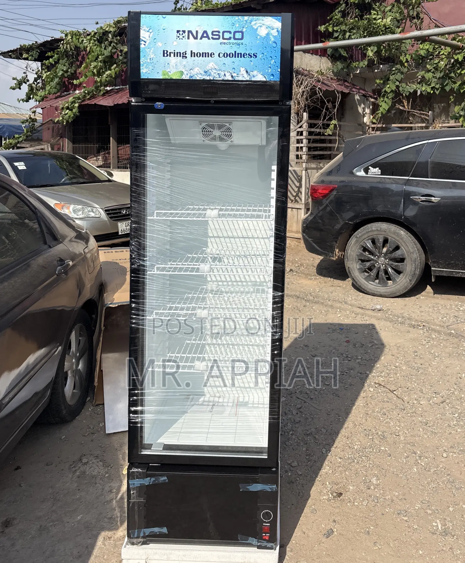 Super Durable Nasco Nas-Fl360-1dr-1 Glass Door Fridge 