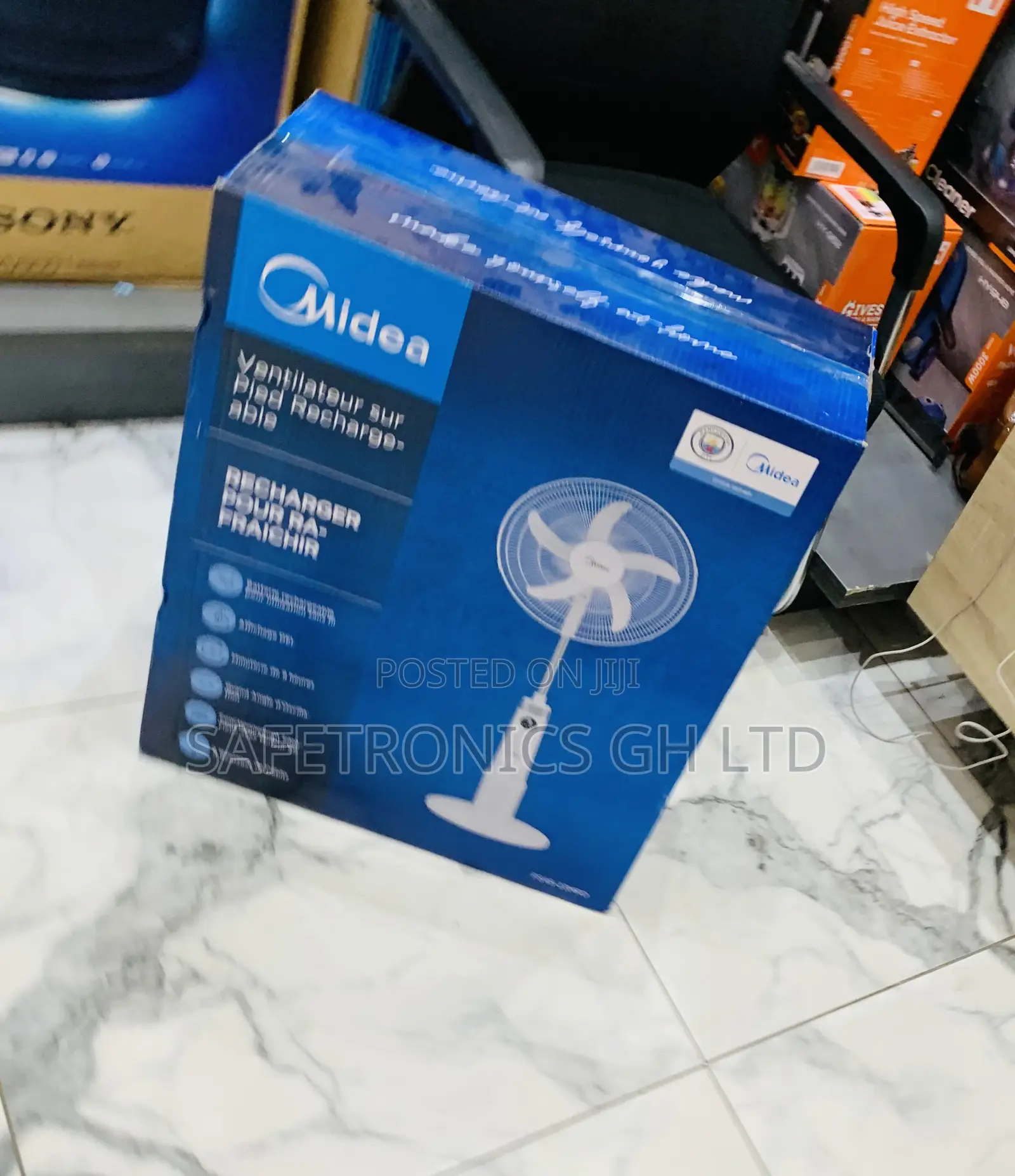 Secure Best Midea 18-Inch Rechargeable Fan (Model Fs45-23mrd)