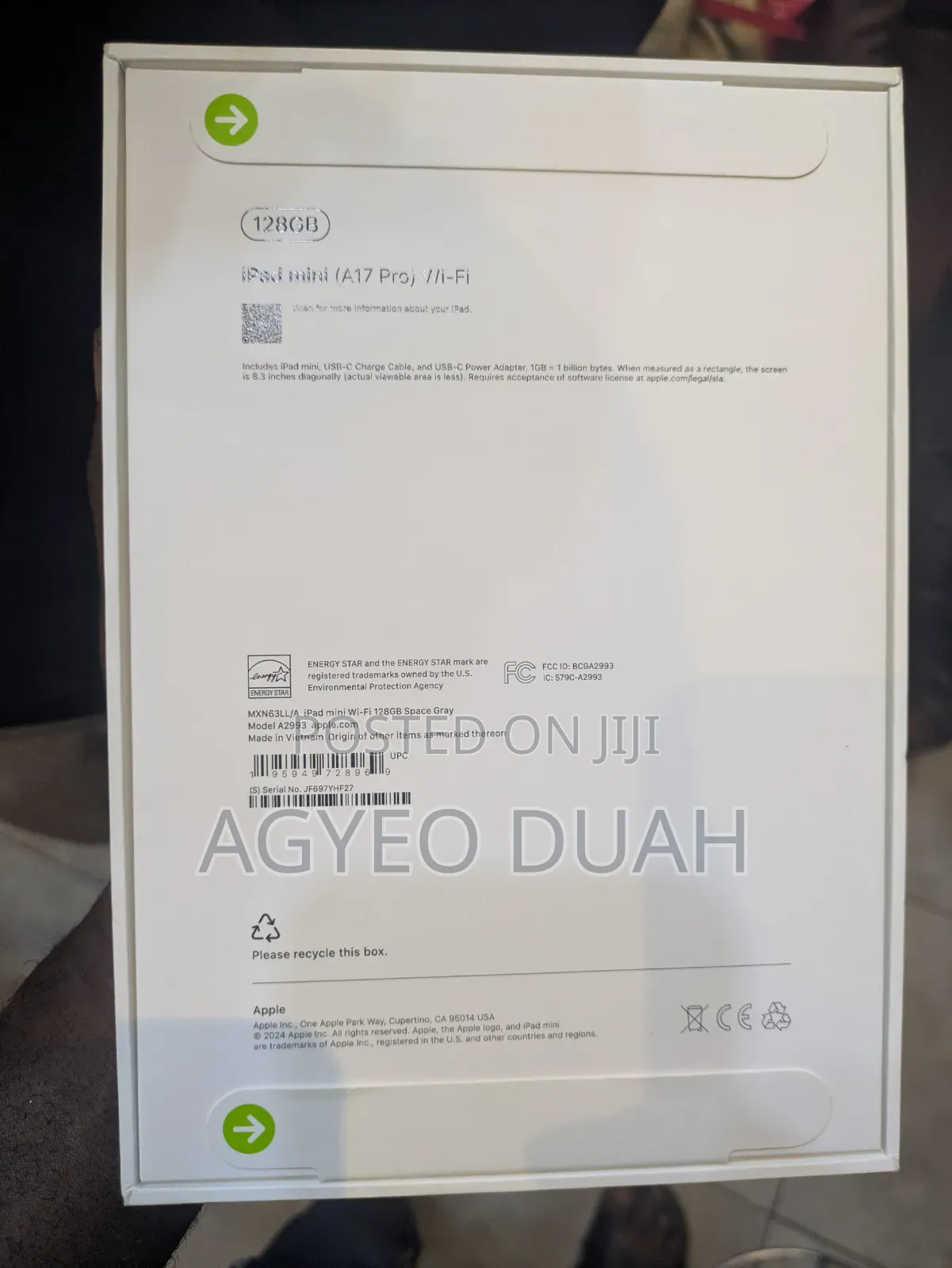 New Apple iPad mini (2024) 128 GB Blue