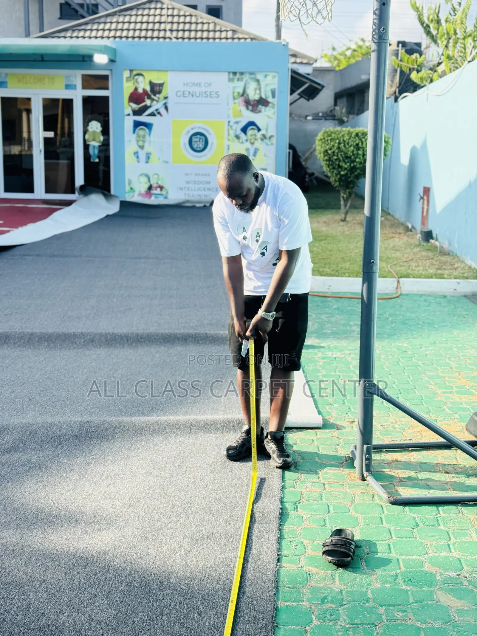 Gray Floor Industrial Carpet for Church Auditorium, Schools Etc