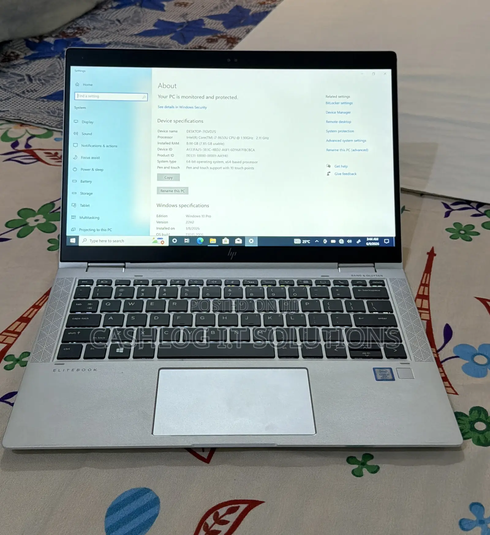 Laptop HP EliteBook X360 1030 G3 8GB Intel Core i7 SSD 256GB