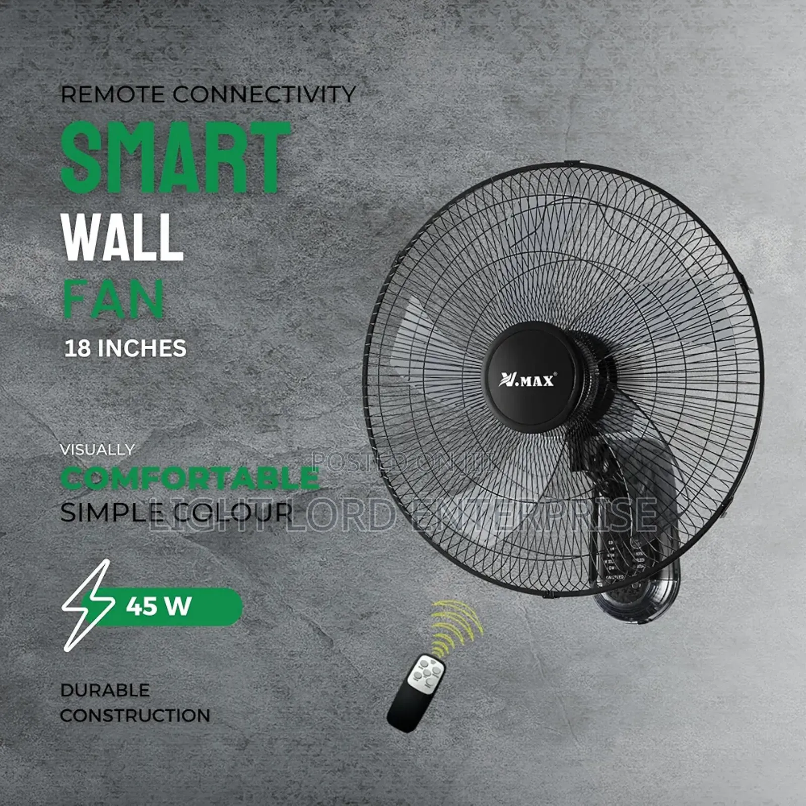 New Addition Wall Mount Wall Fan /Romote