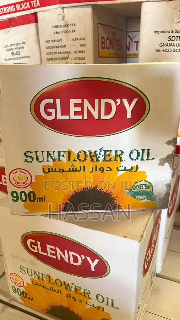 Glendy Sunflower Oil 0.9lx12