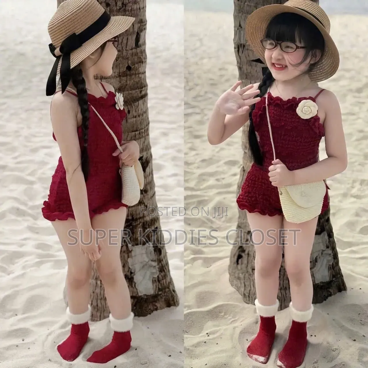 Lace Romper With Flower Brooch for Girls