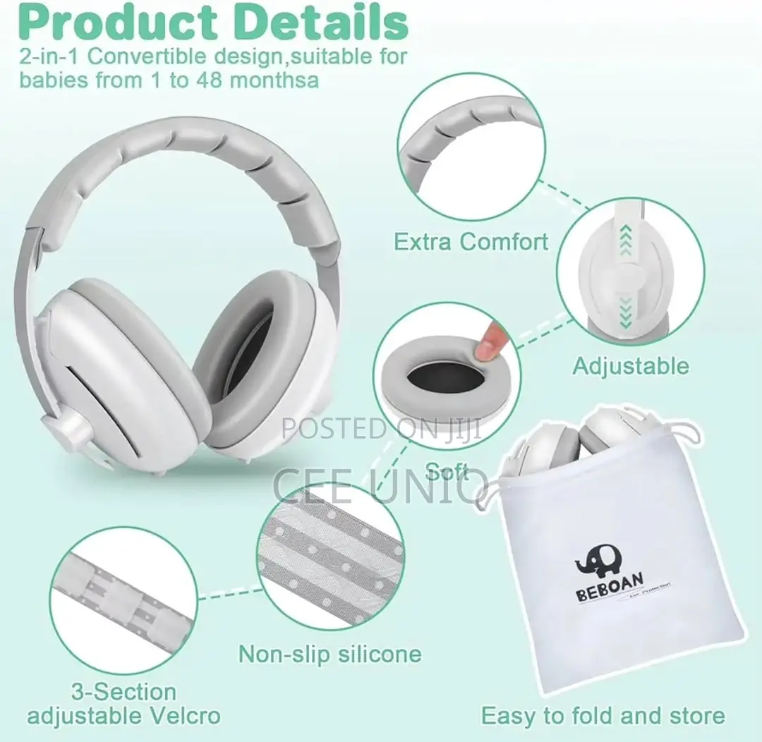 2 in 1 Baby Earmuffs