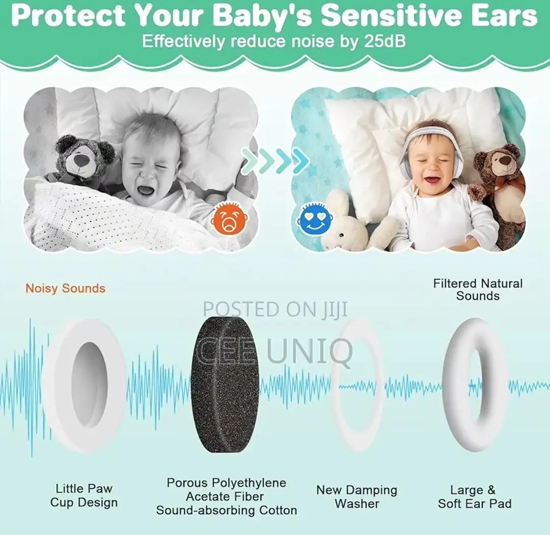 2 in 1 Baby Earmuffs