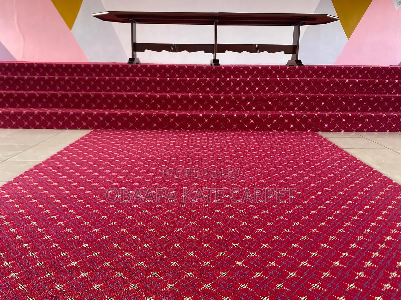 Very Thick Industrial Carpet for Conference Halls and Churches