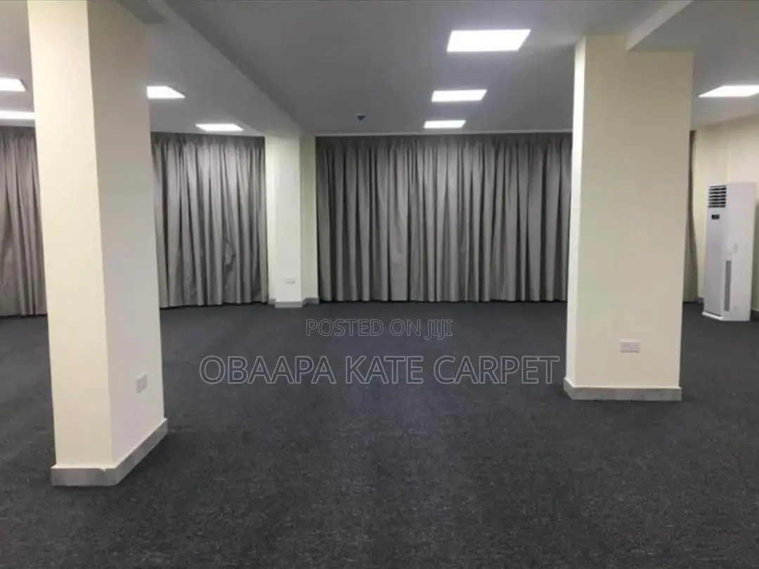 Gray Industrial Floor Carpet for Churches and Conference Halls