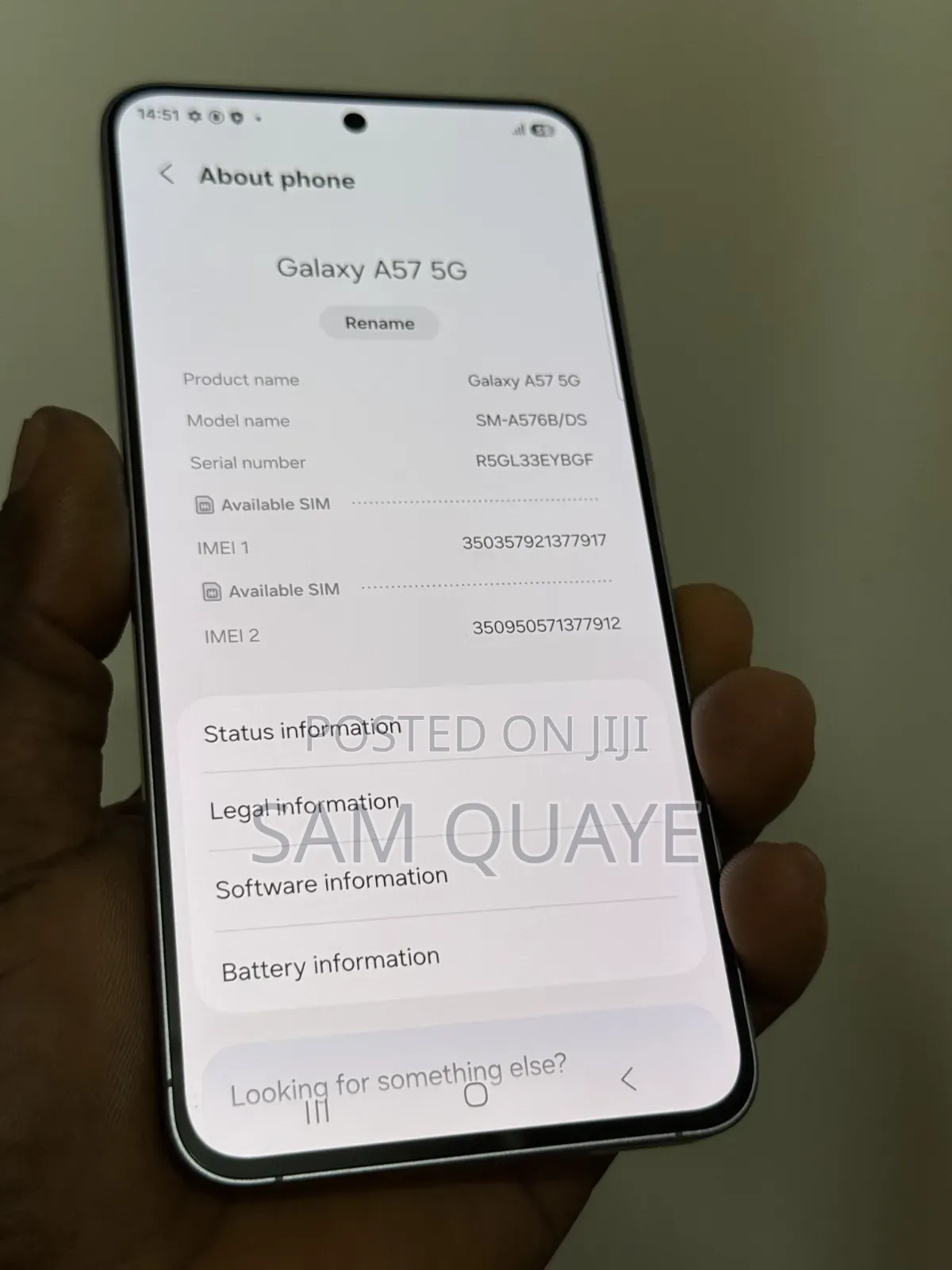 New Samsung Galaxy A57 256 GB Gray