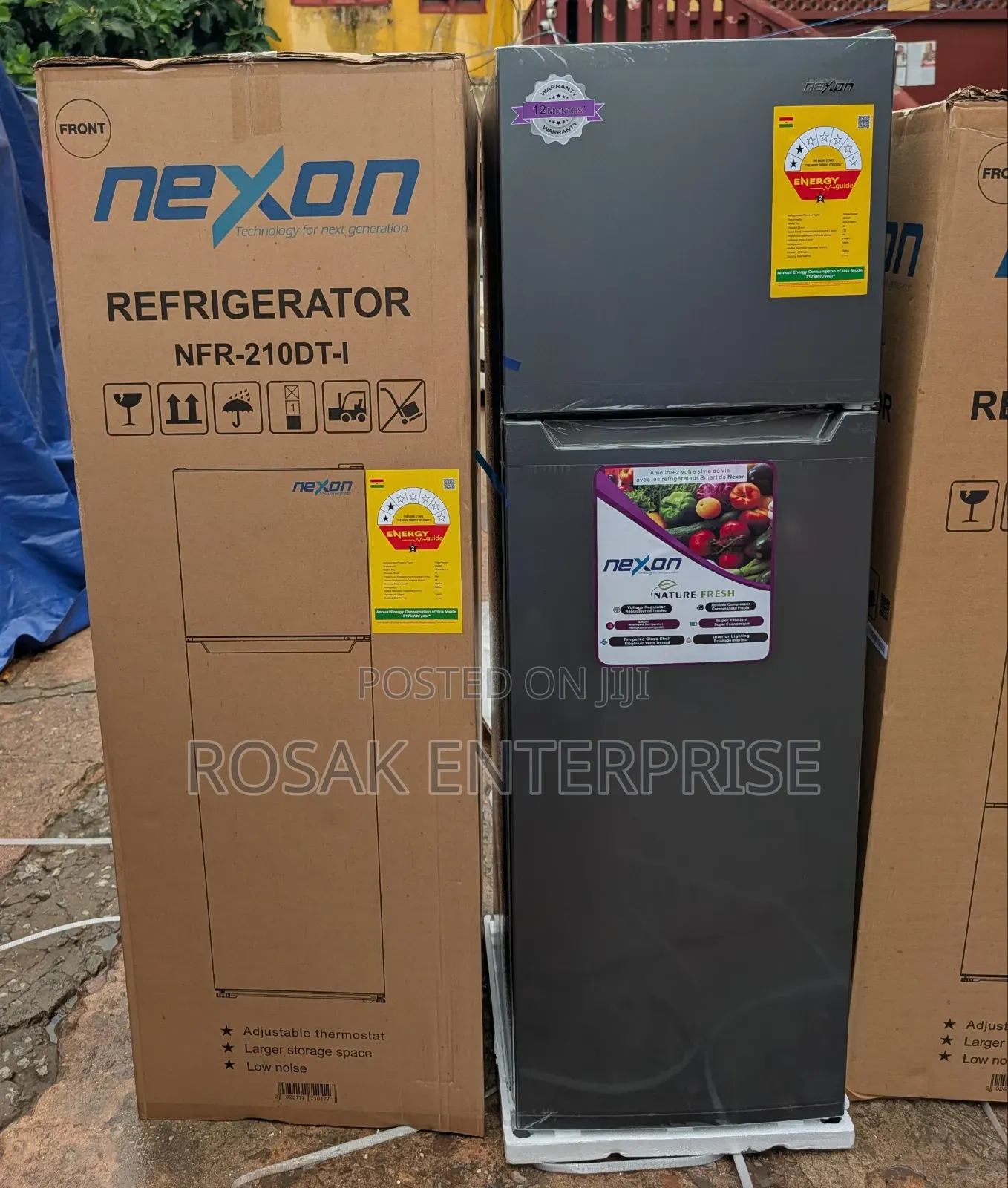 Nexon NFR-210dt-I Top Freezer Fridge *168l*