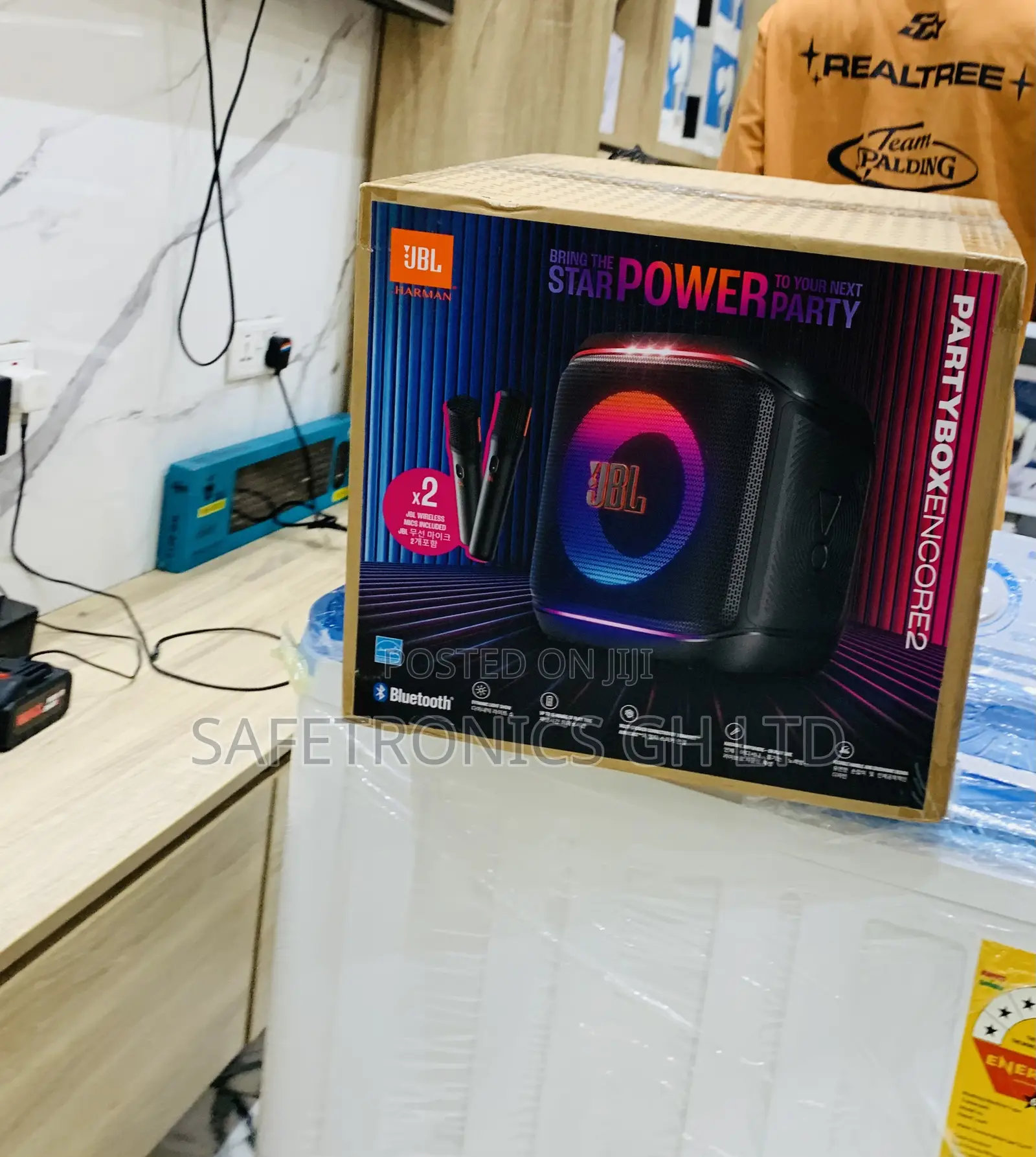 Check Out JBL Partybox Encore 2 Portable Party Speaker With 2 Mics