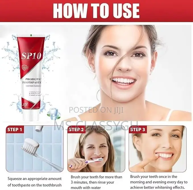 Sp-10 Probiotics Bright Deep Cleaning Stain Removing Toothpaste 120g