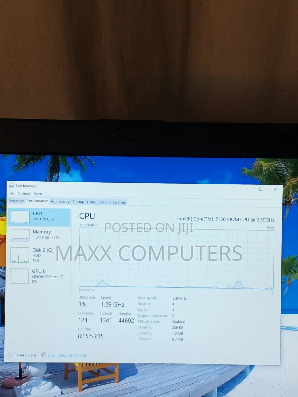 Laptop Asus TUF Gaming A15 8GB Intel Core i7 HDD 500GB