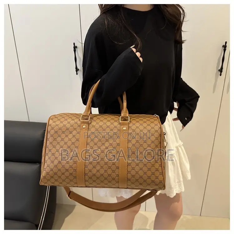 Leather Small Duffle Bag