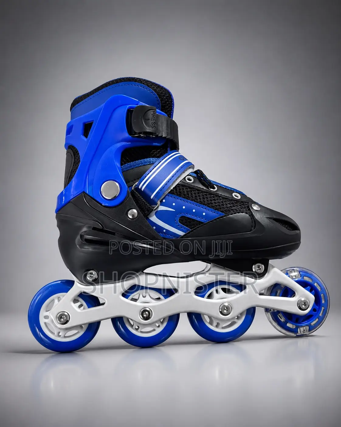 Adjustable Kids Inline Roller Skates Set (Size 35–38) With Protective