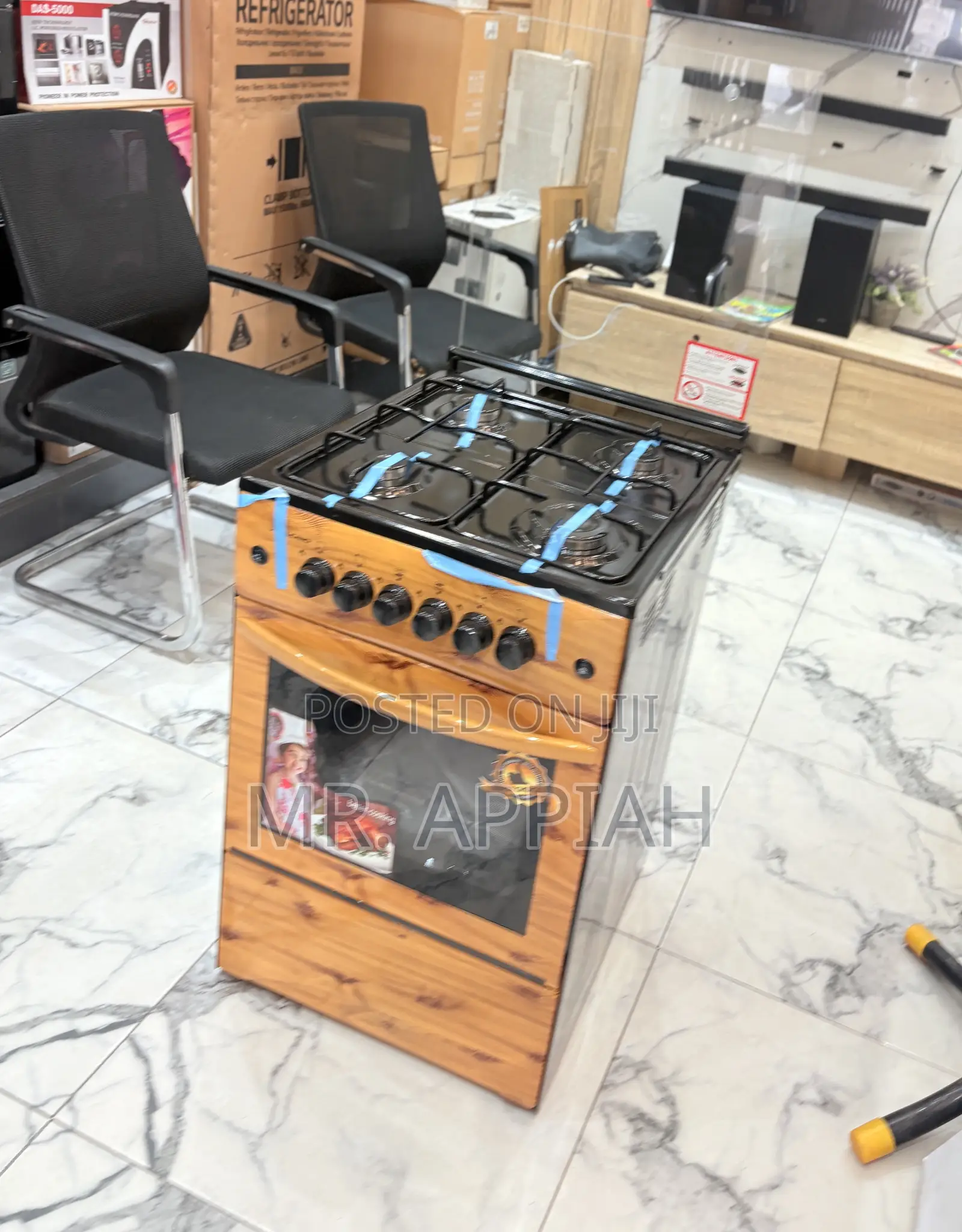 Order Original Volcano 4 Burner With Oven Grill(Wooden).