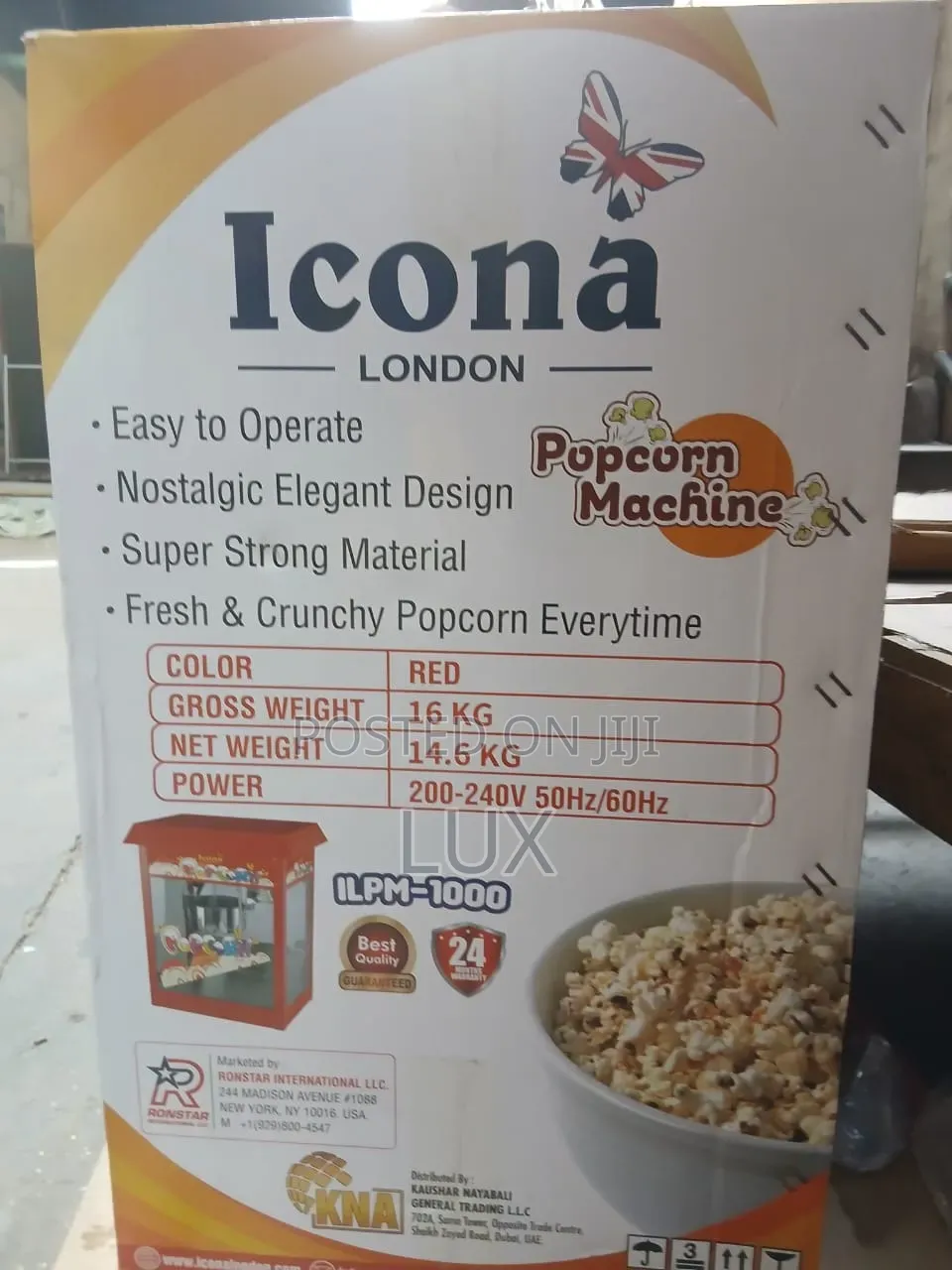 Electric Popcorn Machine With Warmer – Fresh Crispy Popcorn Maker