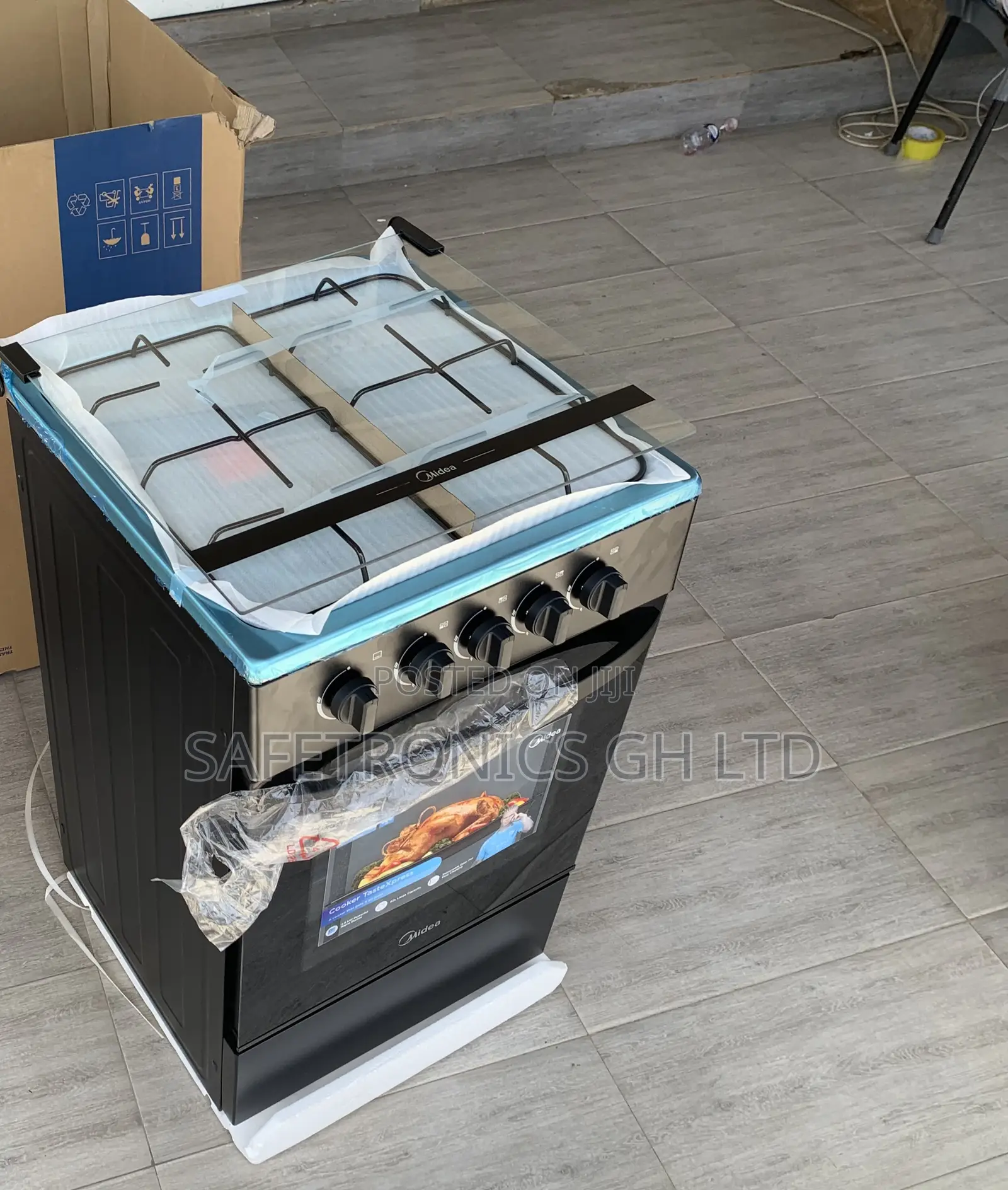 Check Out Black Midea 4 Burner Gas Cooker
