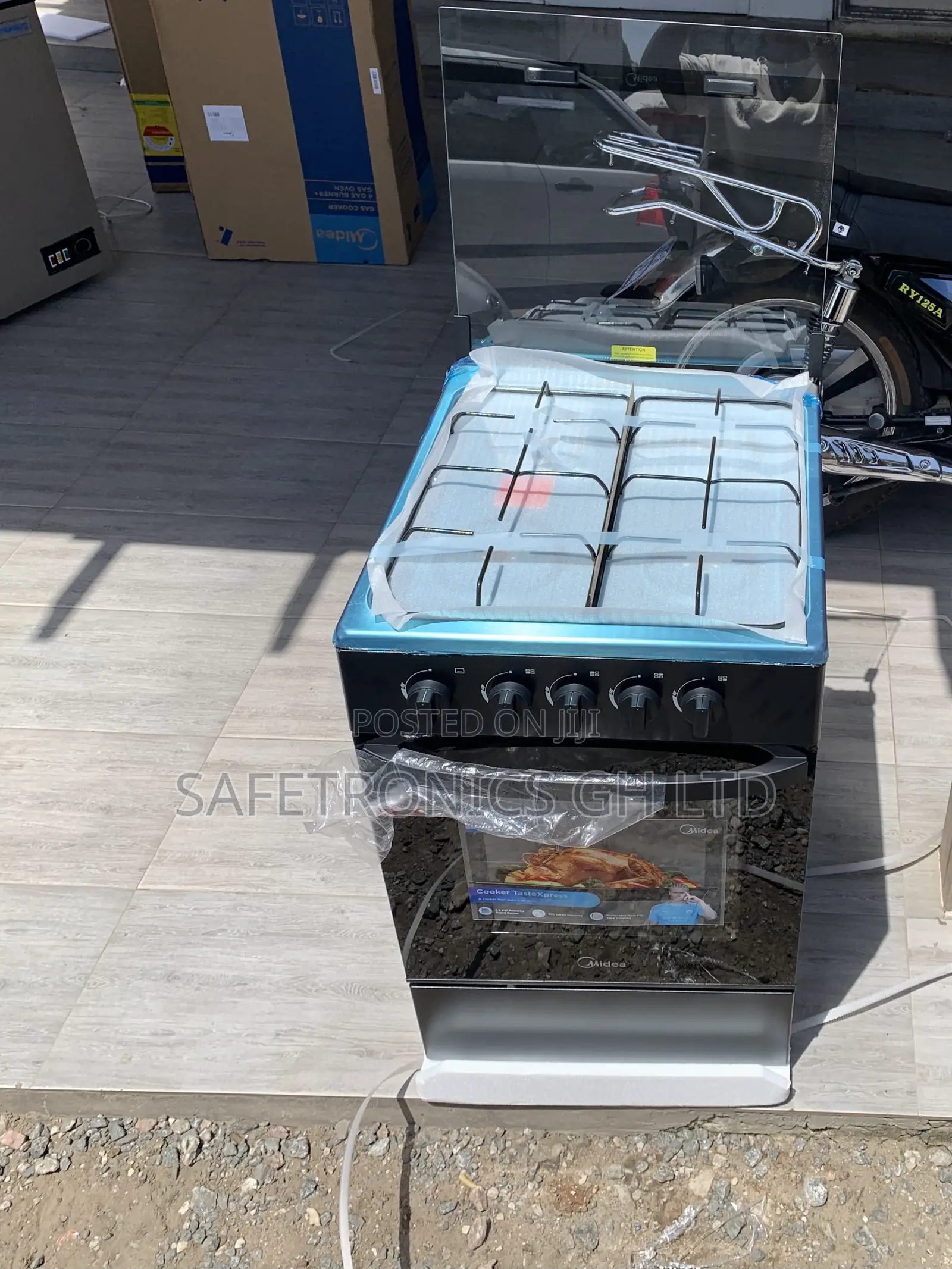 Choose Original Black Midea 4 Burner Gas Cooker