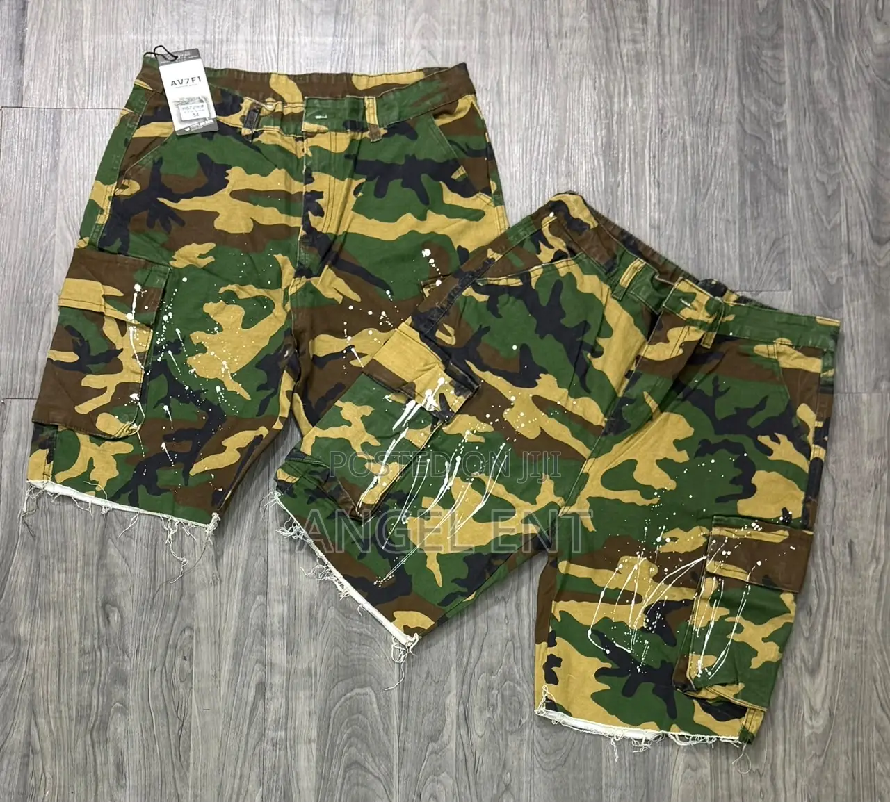 Camo Cargo Shorts Available (Location: Adum Kumasi)