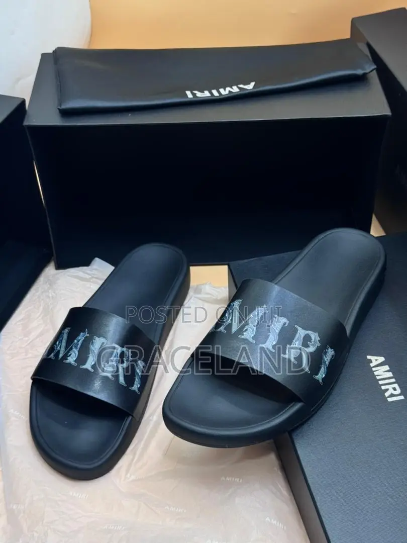 This Is Original Amiri Sports Wear Slippers for Men Alone