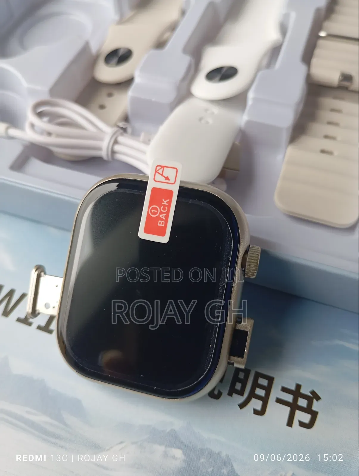 Okpu Pro-X79 Sim Smart Watch With Camera 4 Colorful Straps - Silver