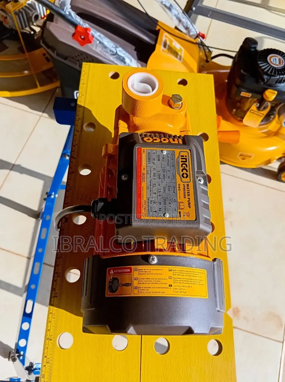 Ingco 0.75hp Water Pump