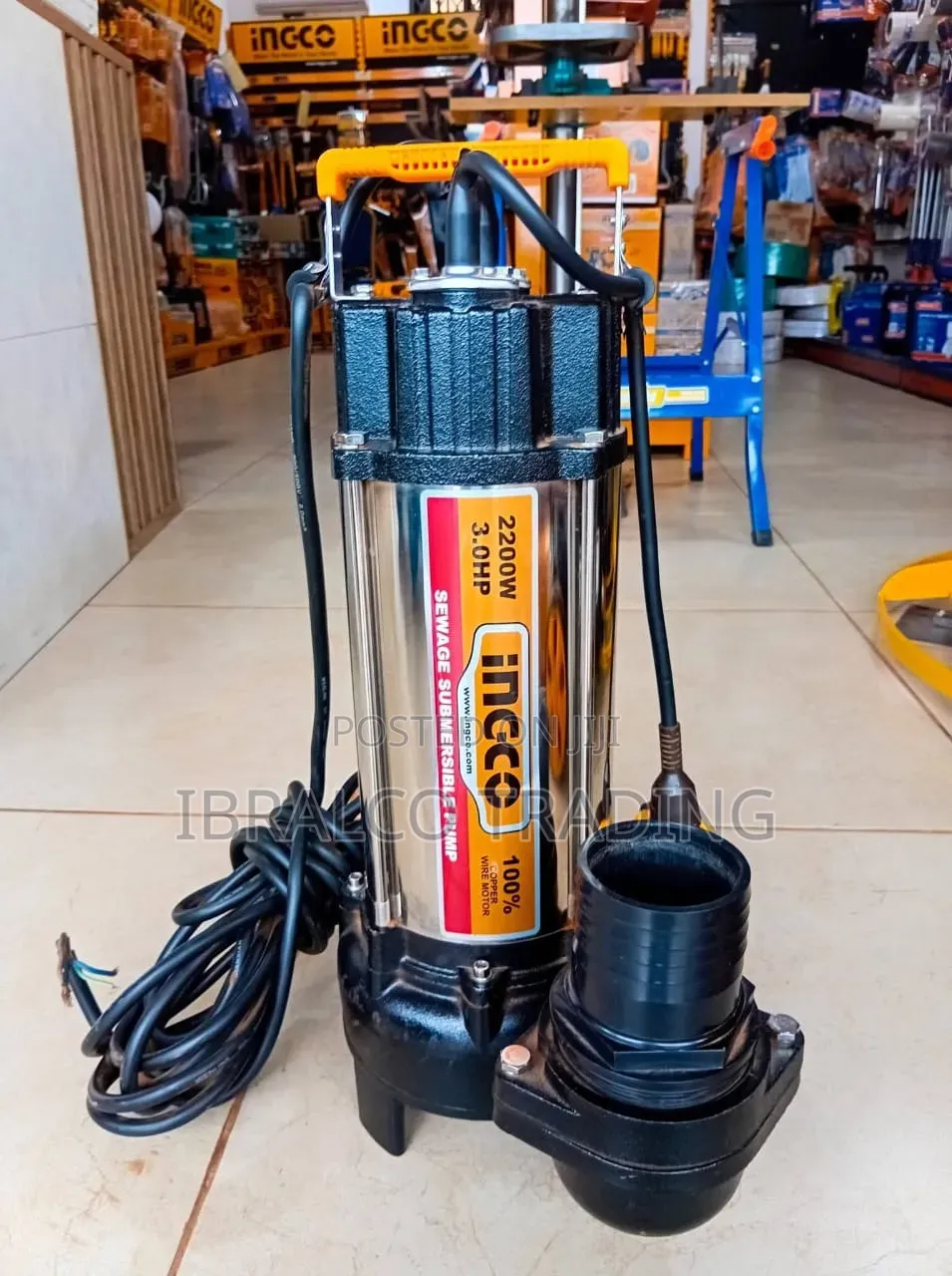 Ingco 3hp Sewage Submersible