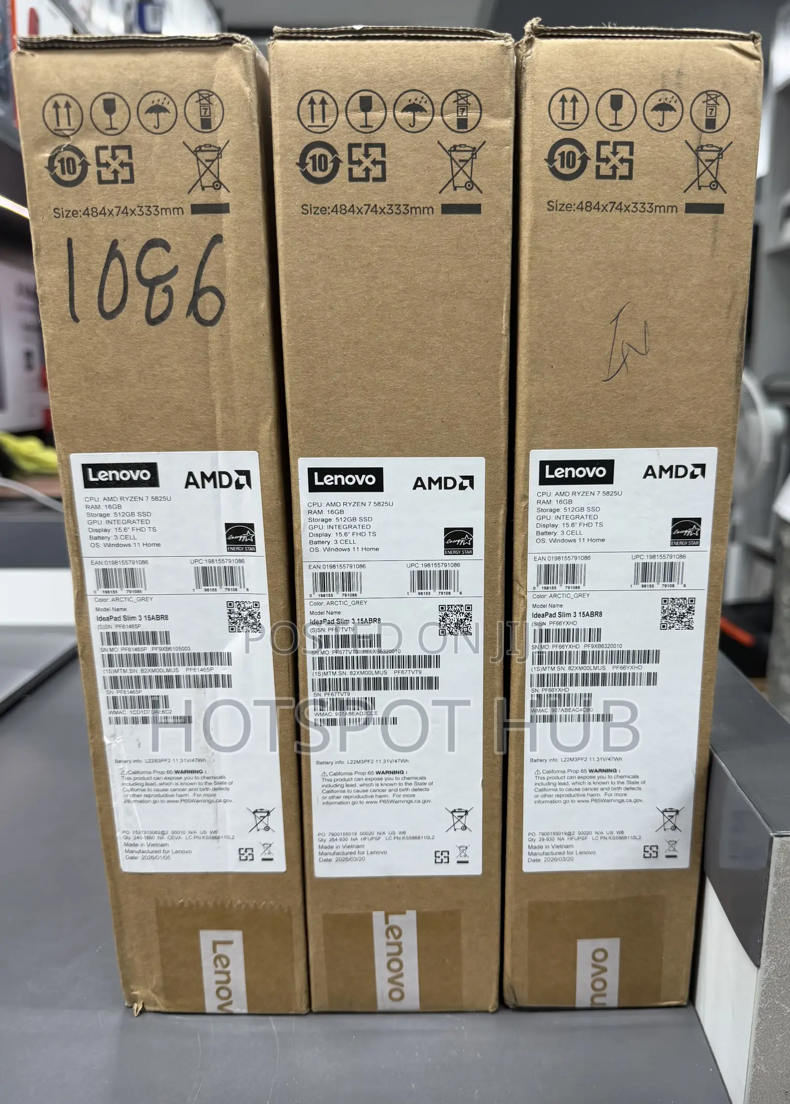 New Laptop Lenovo Ideapad 3 16GB AMD Ryzen 7 SSD 512GB