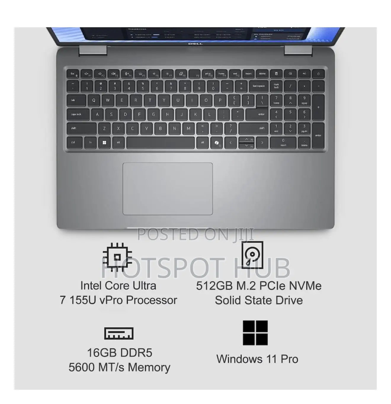 New Laptop Dell Precision 3580 16GB Intel Core Ultra 7 SSD 512GB