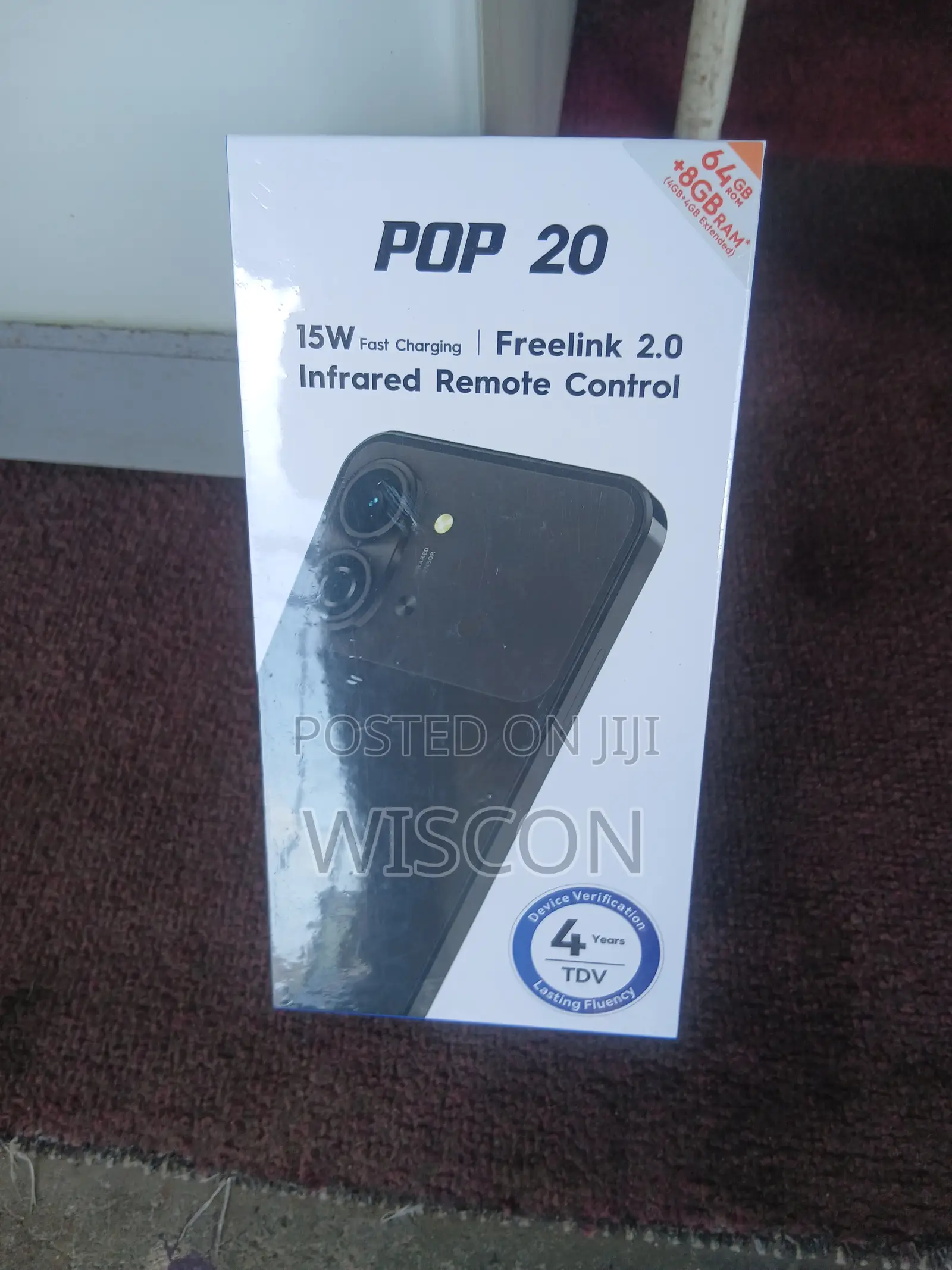New Tecno Pop 20 64 GB Black