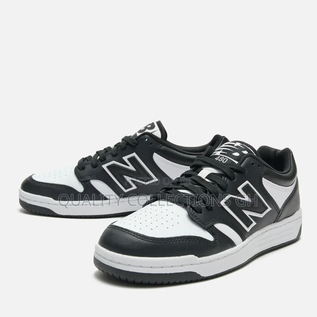 New Balance 480 White and Black