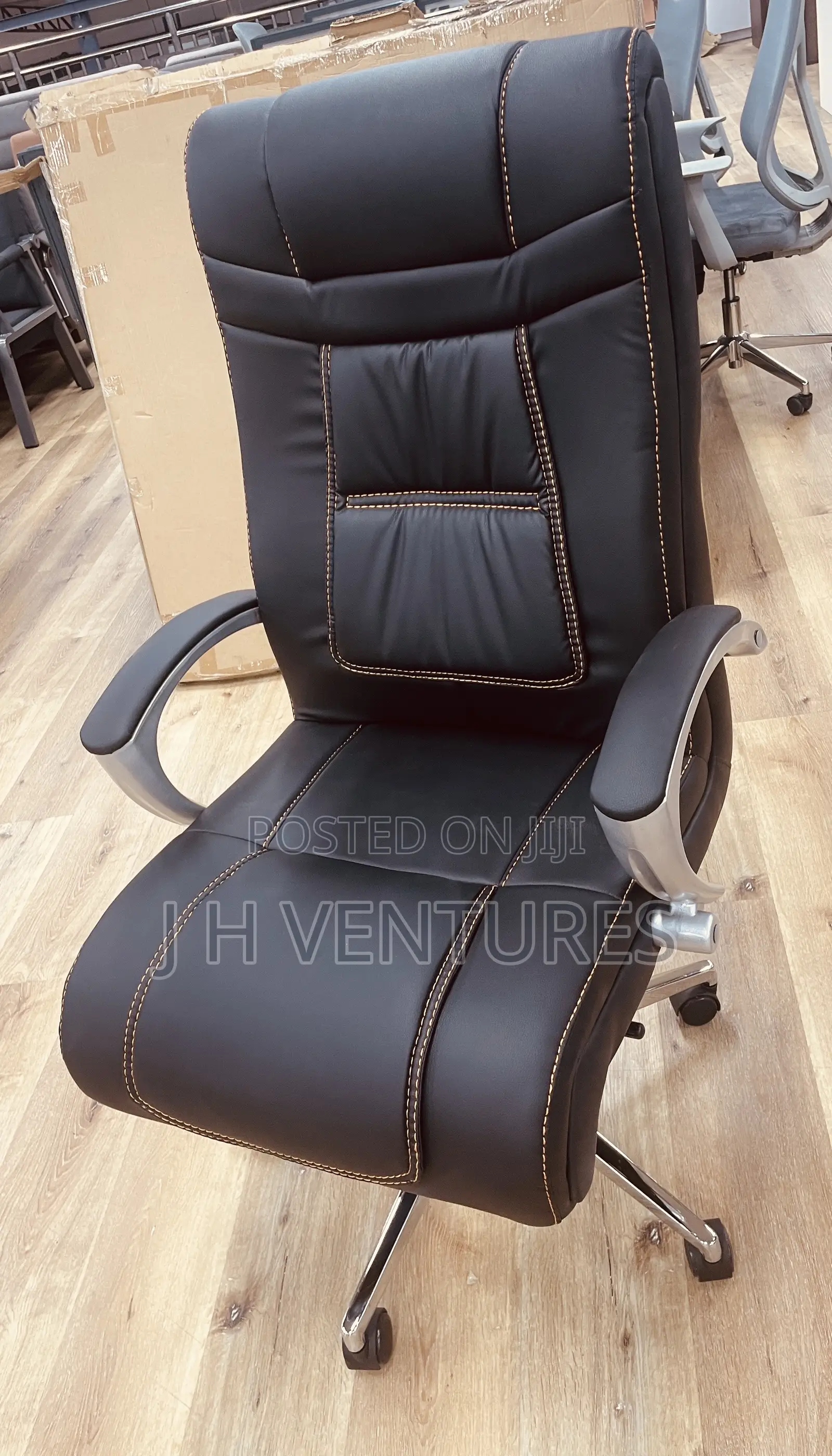 Swivel Leather Office Chair