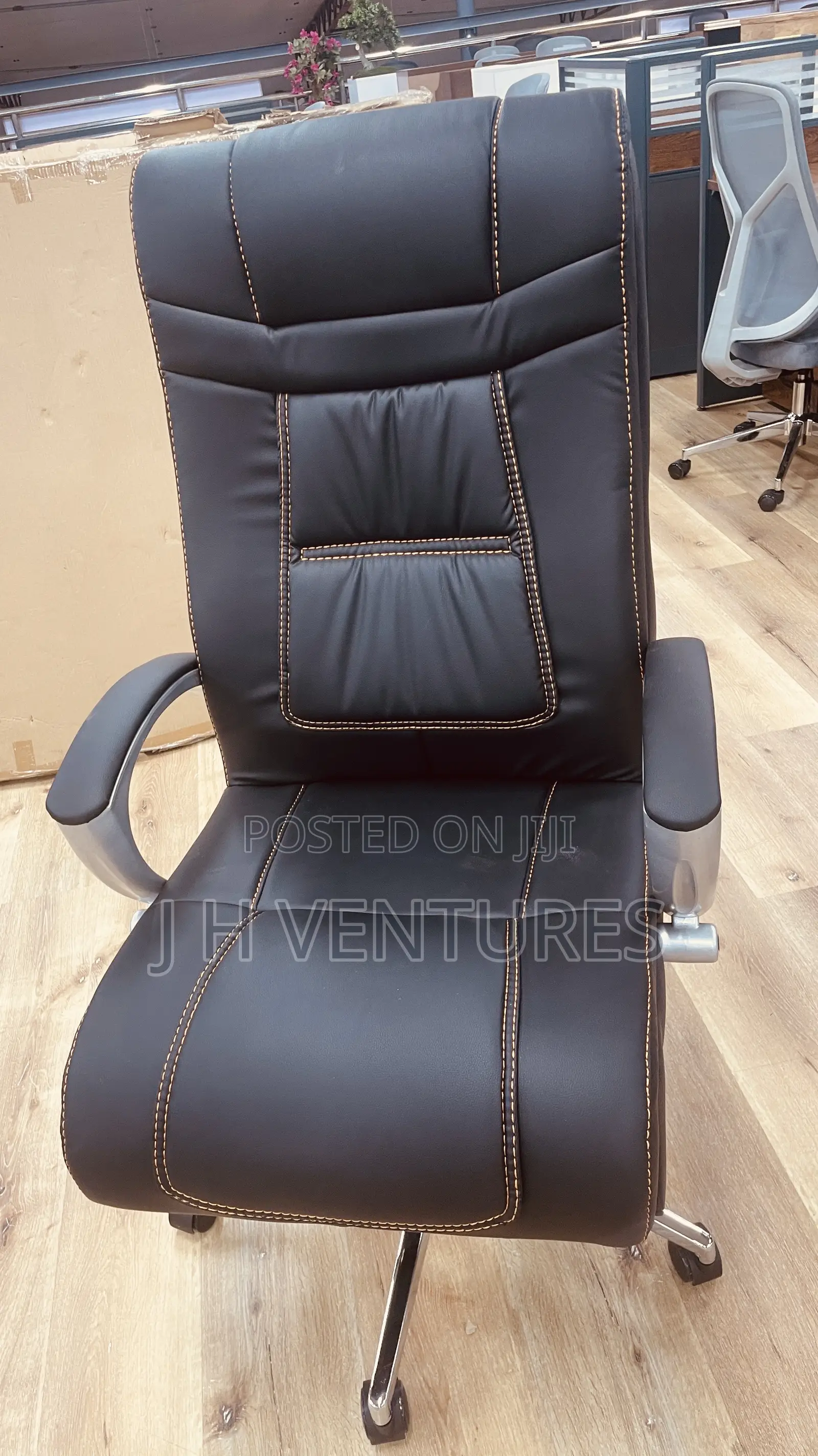 Swivel Leather Office Chair