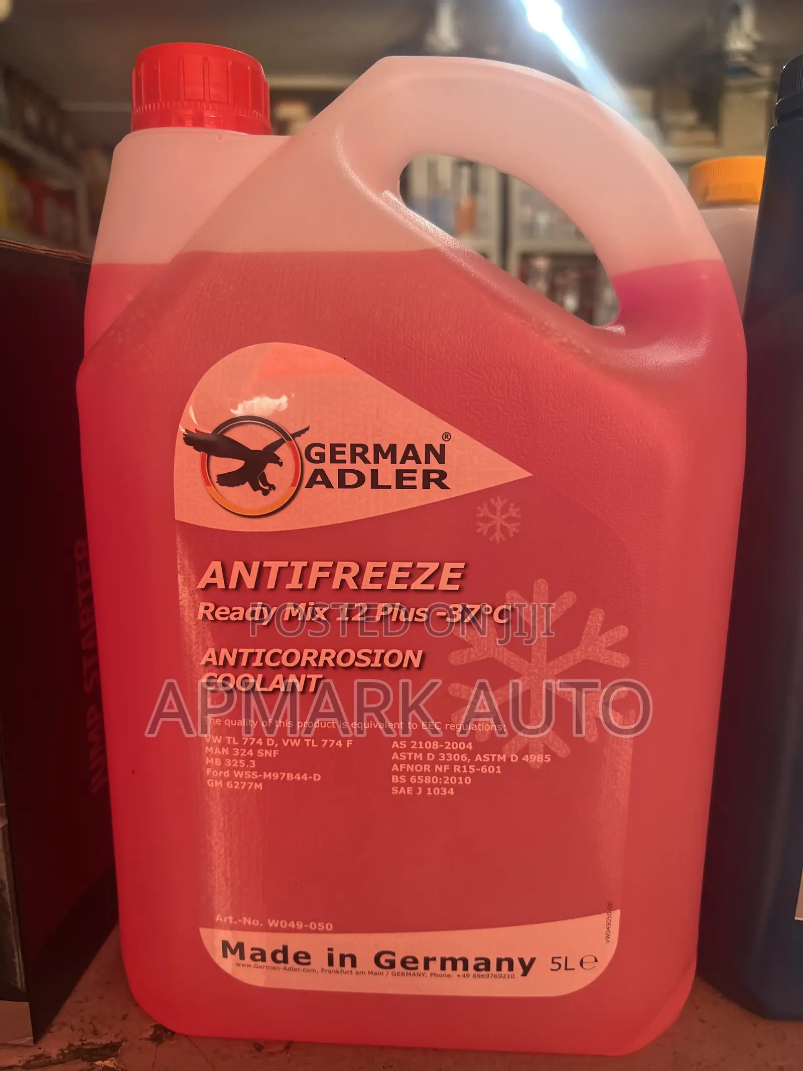 Coolant Antifreeze Anticorrosion German Adler