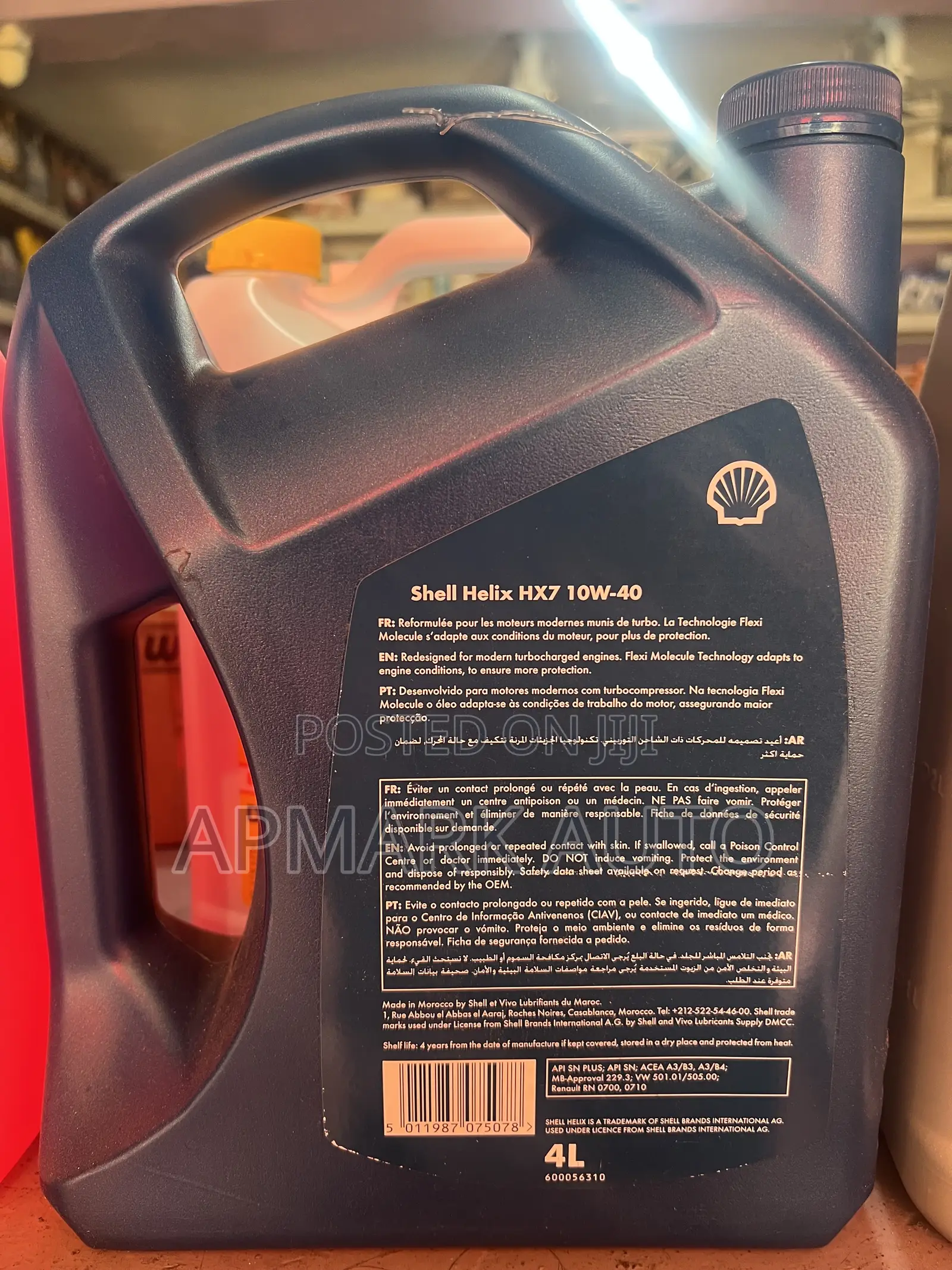 10w-40 Shell Helix Hx7 for Diesel and Petrol Engines 4l