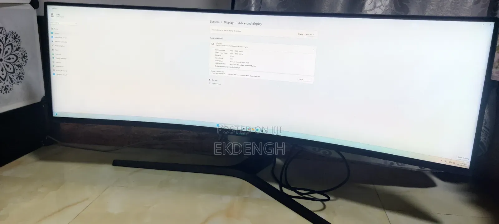 Samsung C49hg90dmc 49" Super Uw Curved Monitor 3840 × 1080 144hz