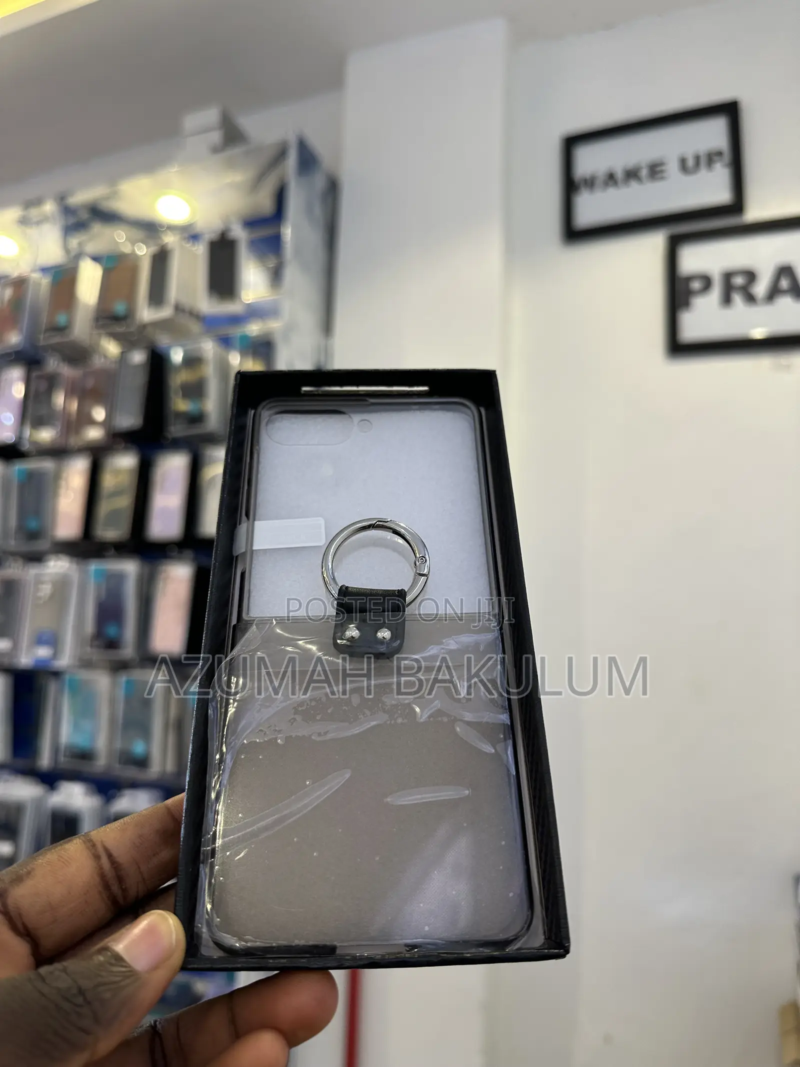 Samsung Galaxy Z Flip 7 Transparent Case With Ring Holder