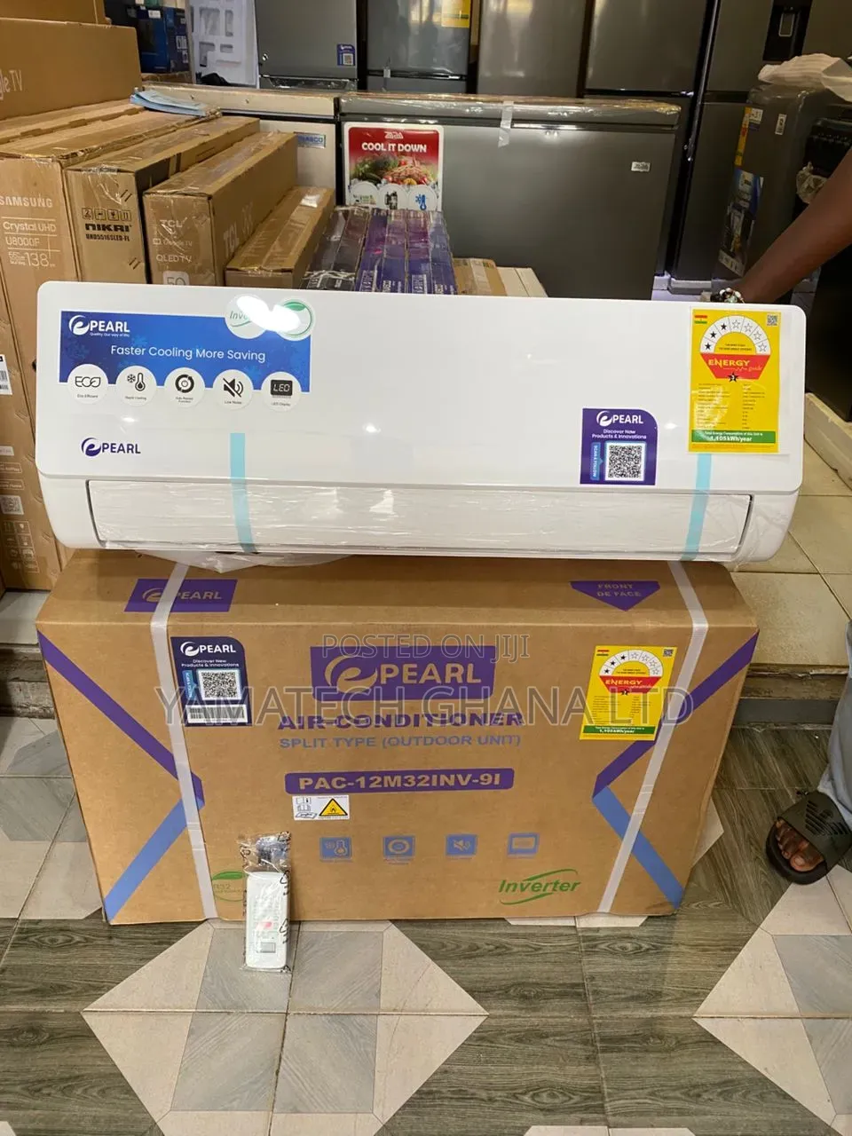 Best Quality Fast Cooling Pearl 1.5hp Inverter 3 Stars Rated Ac