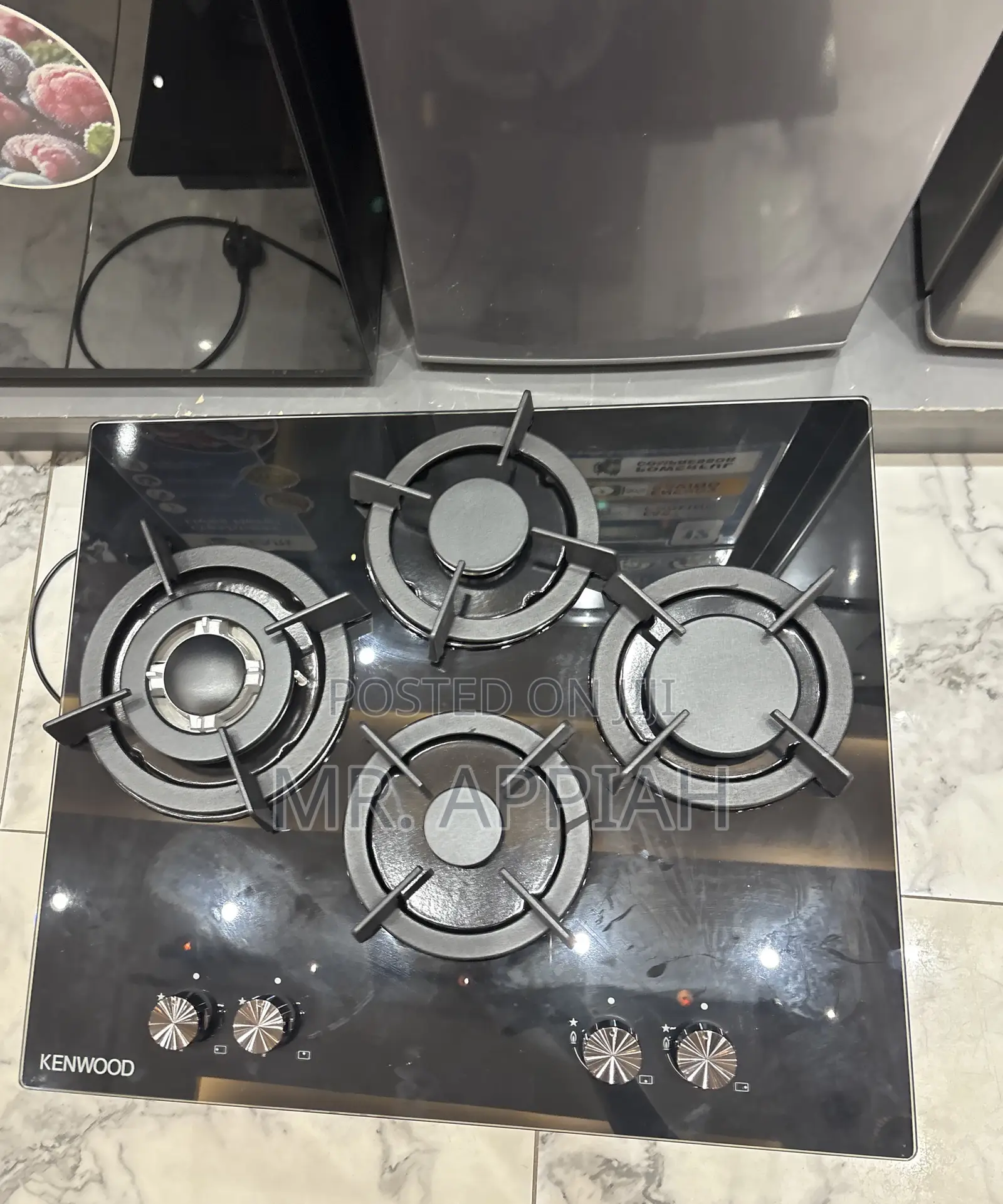 Check Kenwood 4 Gas Hob(Tempered Glass) 