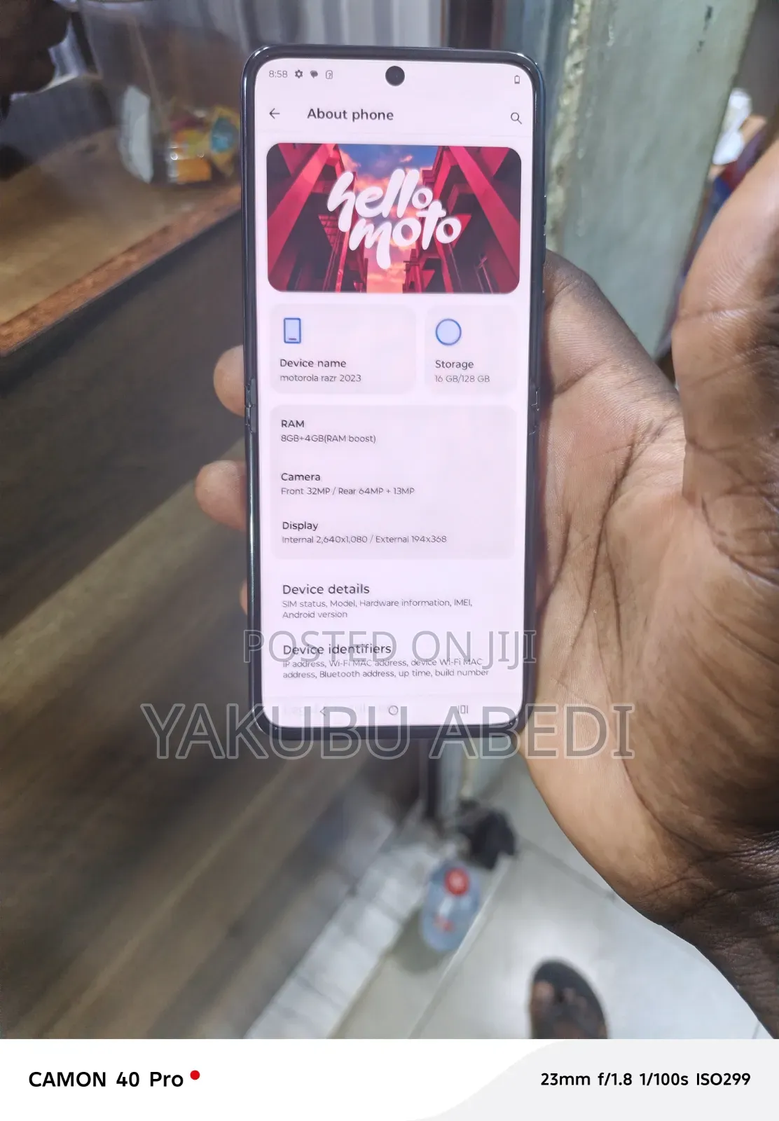 Motorola Razr (2023) 128 GB Gray