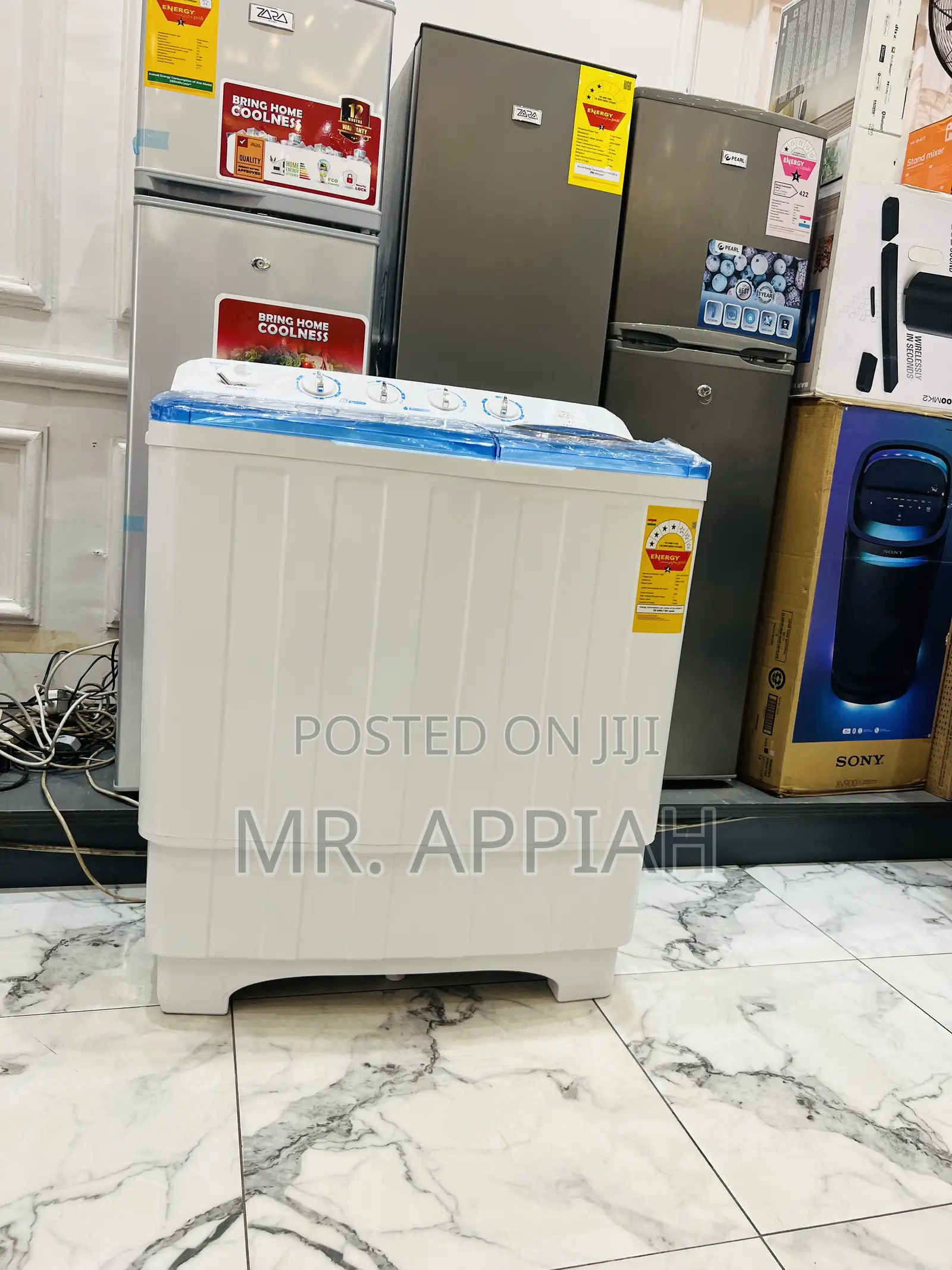 Classic Zara Spin Dry Electric Washing Machine(Transparent Lid) 